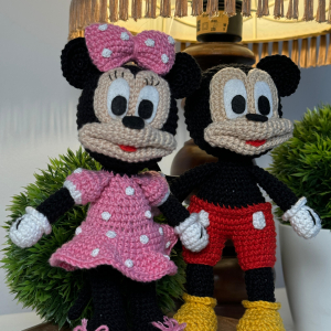 Mickey/Minnie croşetat by Mira
